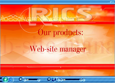 Презентационная заставка услуг компании RICS