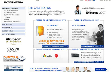 Hosted Exchange Server 2007 | Microsoft Exchange Hosting | Hosted Microsoft Exchange Server 2007 | MS Exchange Hosting